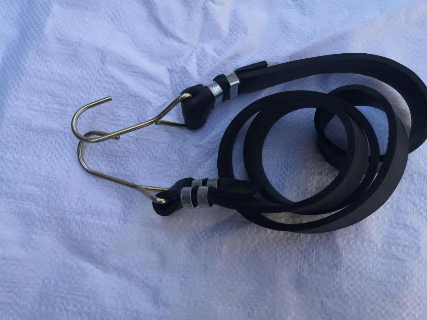 黑色天然胶丁基胶行李绳摩托车绑带快递货车捆绑绳货架货物困扎带